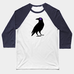 Cursed Crow - Purple Baseball T-Shirt